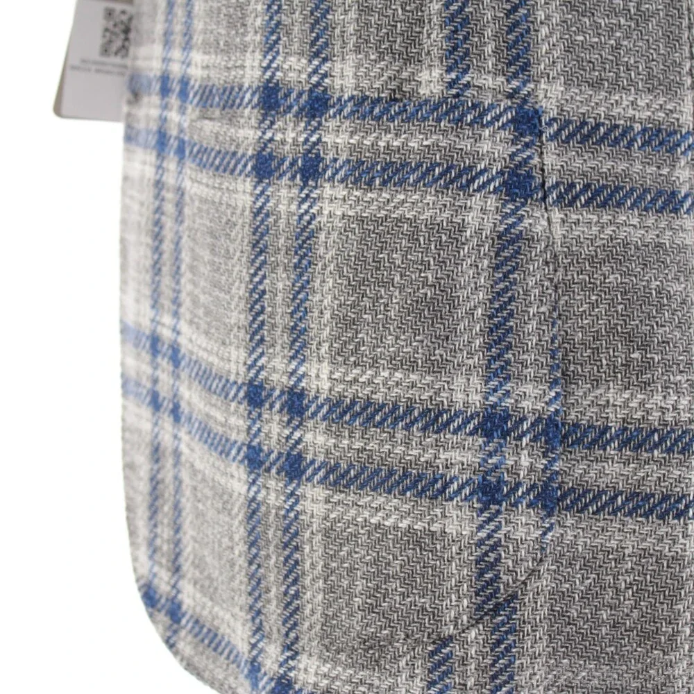 Sartorio Kiton NWT Wool Blend Sport Coat Size 48R (38R US) Gray w/ Blue & White